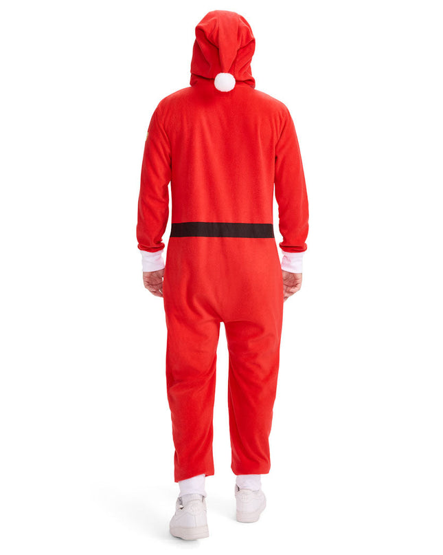 Men's Santa Jumpsuit With Fur