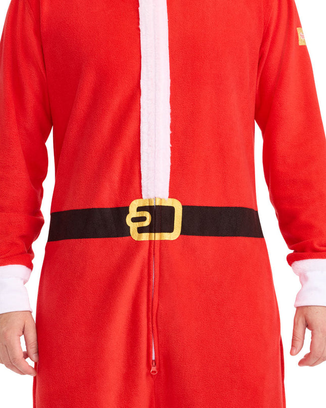 Men's Santa Jumpsuit With Fur