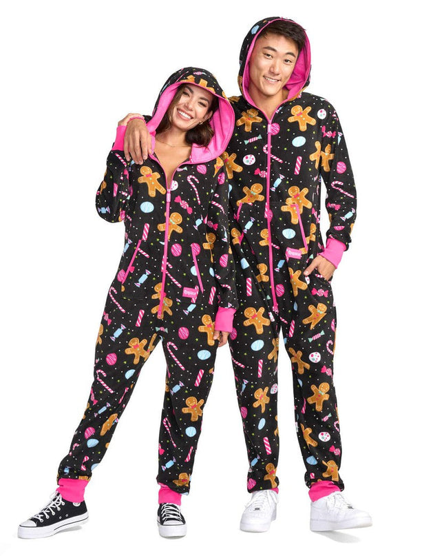 Matching Let's Get This Gingerbread Couples Jumpsuits