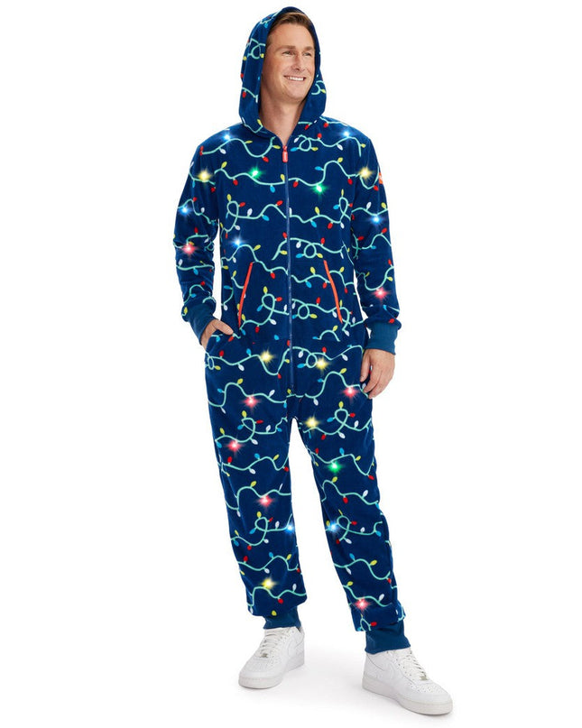 Men's String of Lights Light Up Jumpsuit