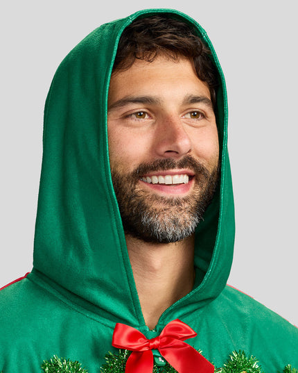 Men's Festive Fireplace Light Up Jumpsuit