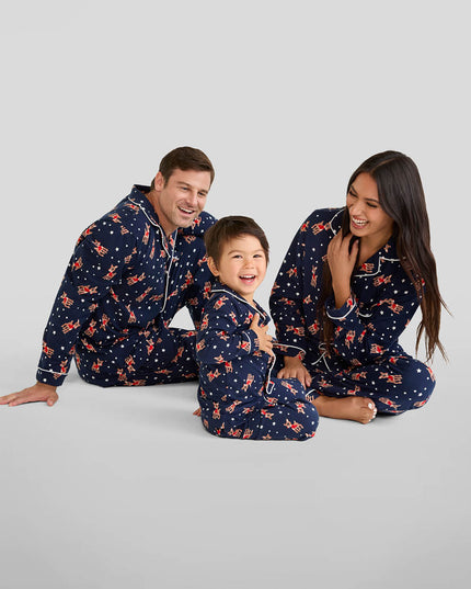 Men's Rudolph Lapel Pajama Set