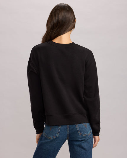 Women's Shimmering Santa Rhinestone Embellished Sweatshirt