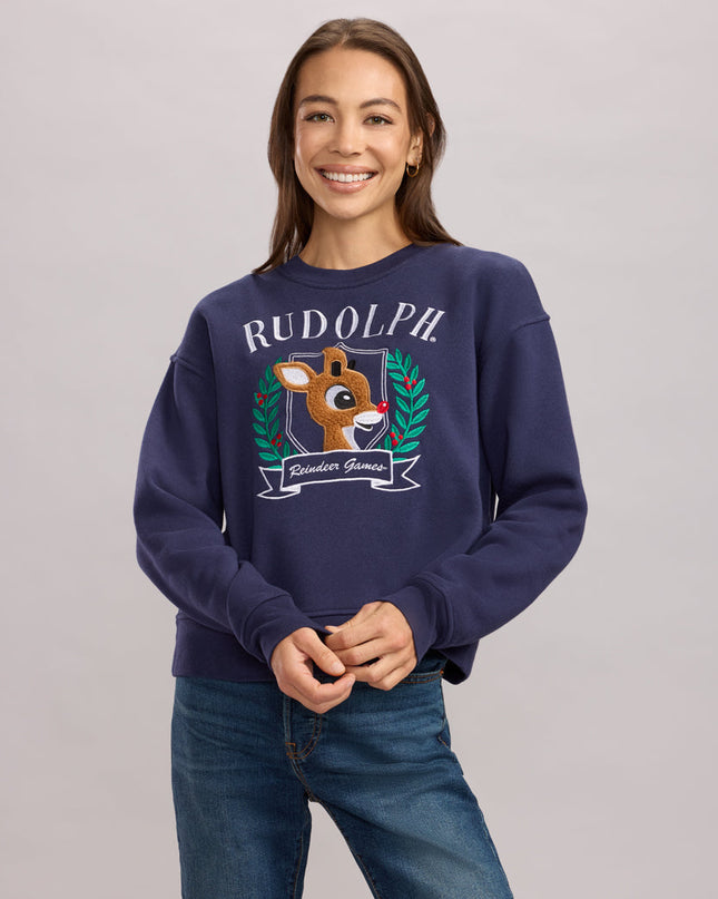 Women's Rudolph Wreath Sweatshirt