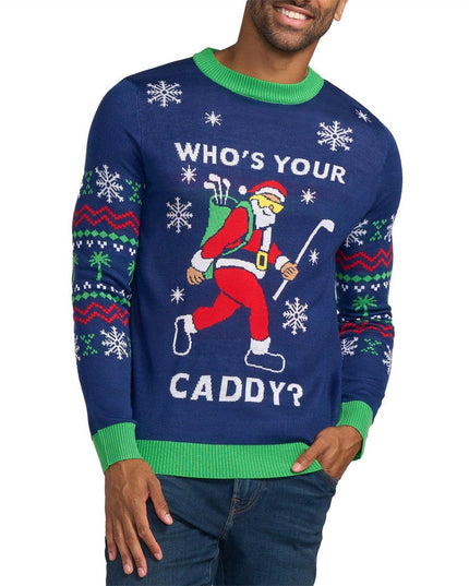 Men's Who's Your Caddy Ugly Christmas Sweater