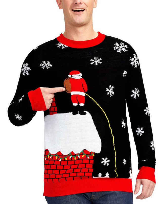 Men's Leaky Roof Light Up Ugly Christmas Sweater