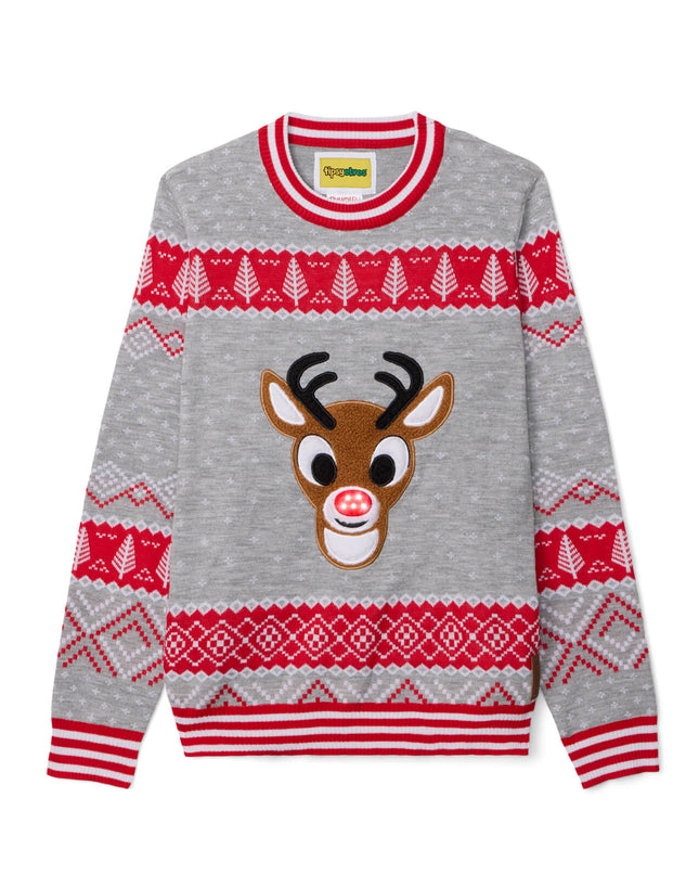 Men's Rudolph Light Up Ugly Christmas Sweater