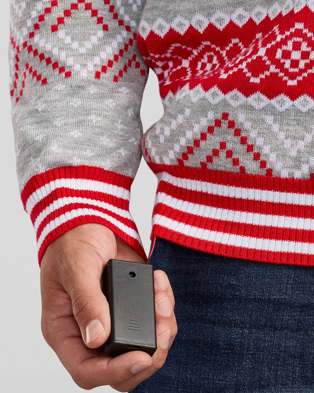 Men's Rudolph Light Up Ugly Christmas Sweater