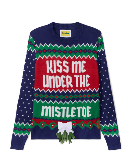Men's Kiss Under the Mistletoe Ugly Christmas Sweater