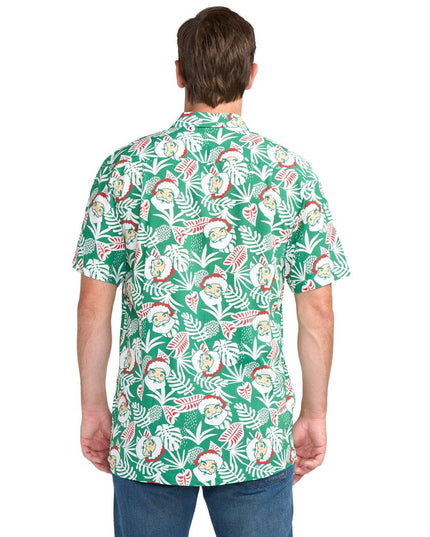 Men's Santa Palms Button Down Shirt