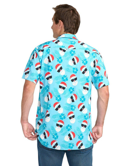 Men's Shady Santa Button Down Shirt