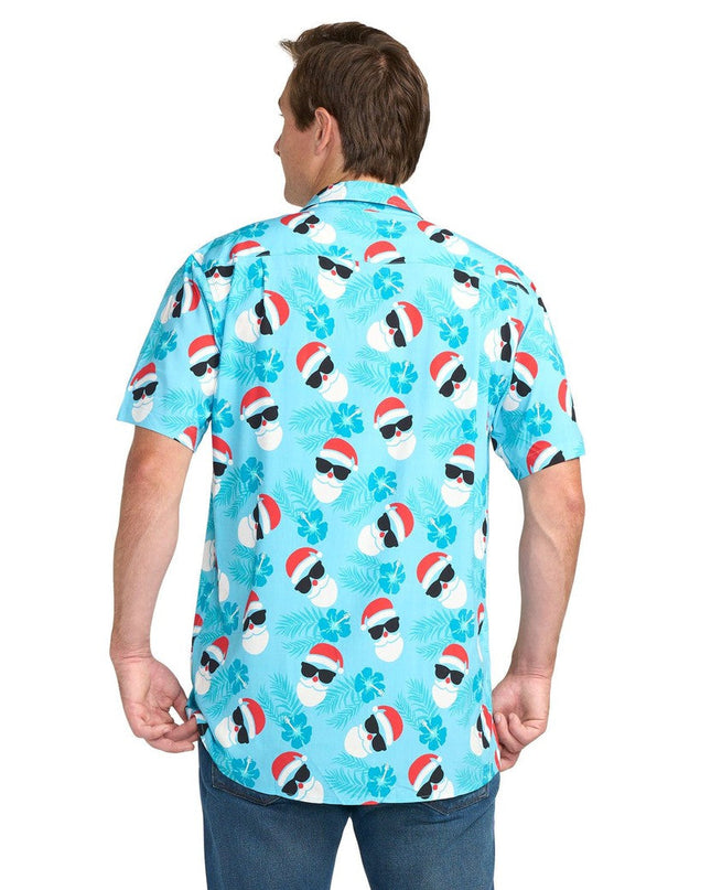 Men's Shady Santa Button Down Shirt