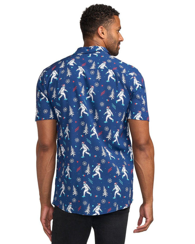 Men's Yuletide Yeti Button Down Shirt