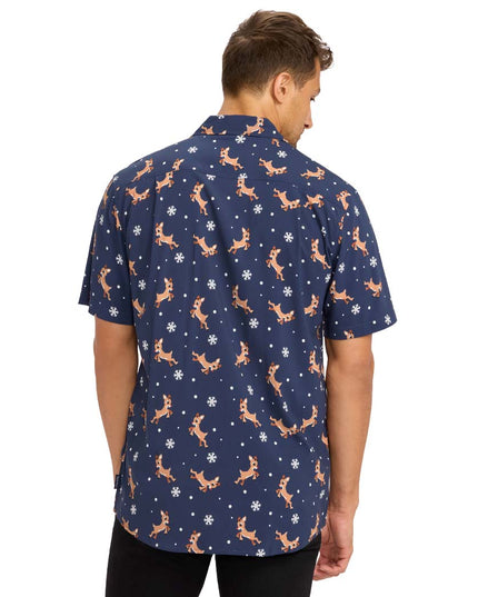 Men's Rudolph Button Down Shirt