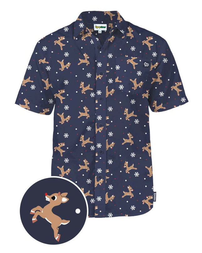 Men's Rudolph Button Down Shirt
