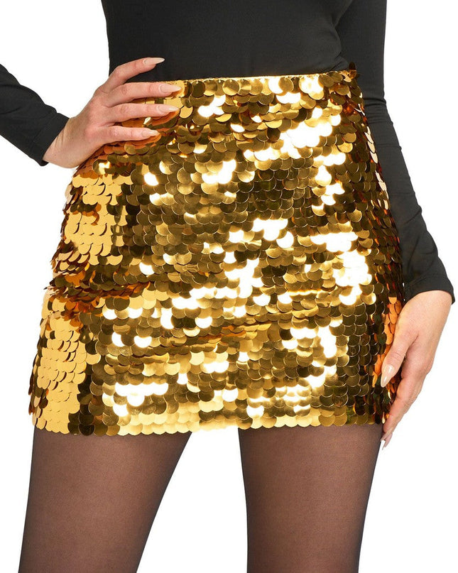 Gold Paillette Skirt
