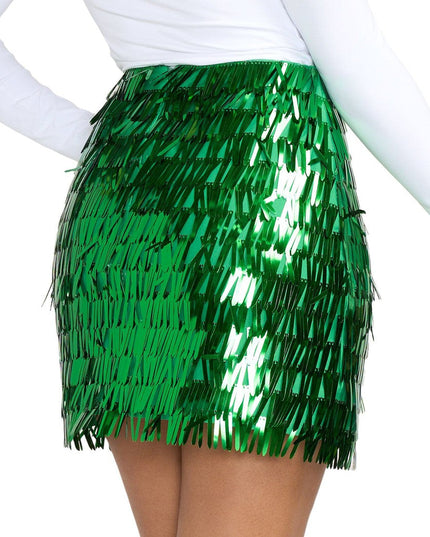 Green Tinsel Skirt