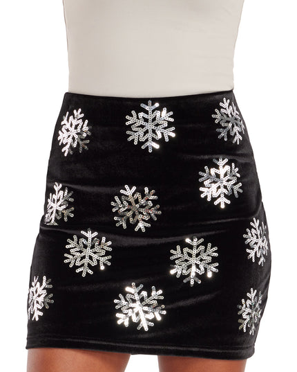 Sequined Snowflake Skirt