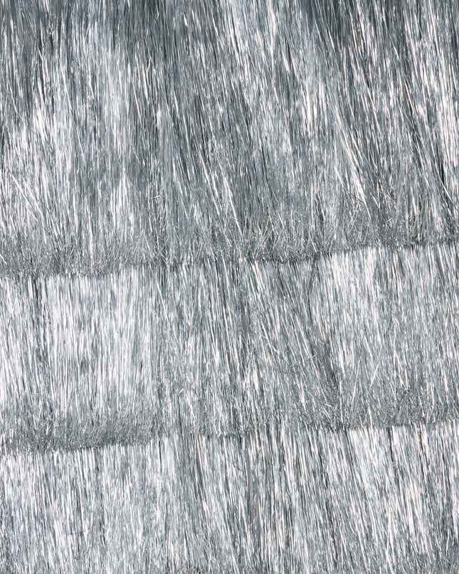 Women's Silver Tinsel Fringe Shorts