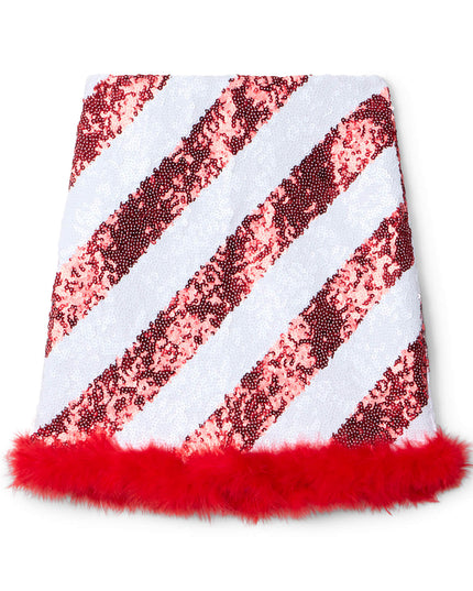Candy Cane Sequin Skirt