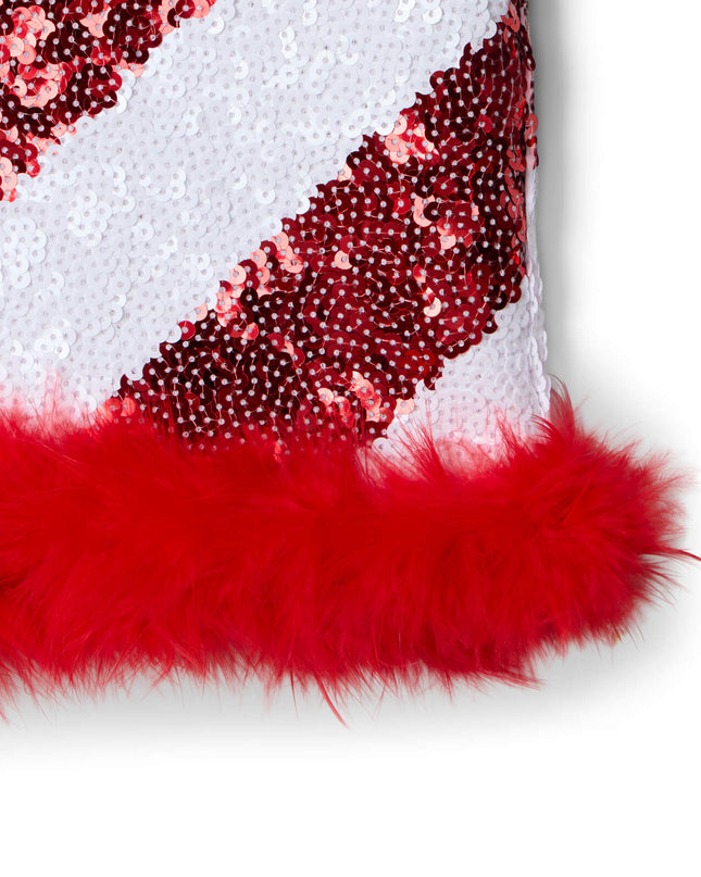 Candy Cane Sequin Skirt