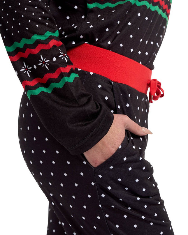 Women's Fair Isle Rudolph Crew Neck Pajama Set