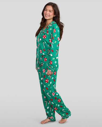 Women's Holly Jolly Lapel Pajama Set