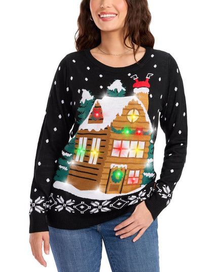Women's Light Show Light Up Ugly Christmas Sweater