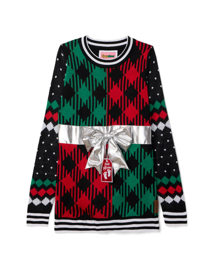 Women's Best Gift Ever Maternity Bow Christmas Sweater