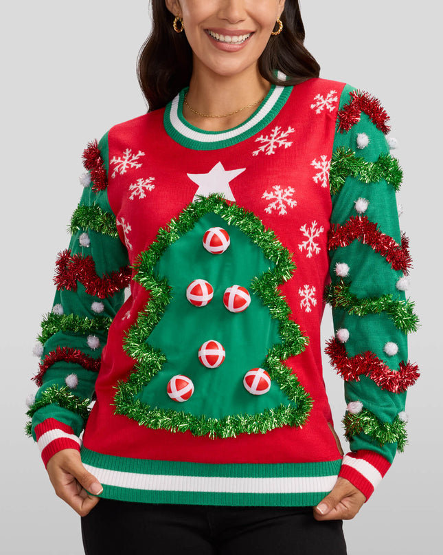 Women's Deck the Halls Game Ugly Christmas Sweater