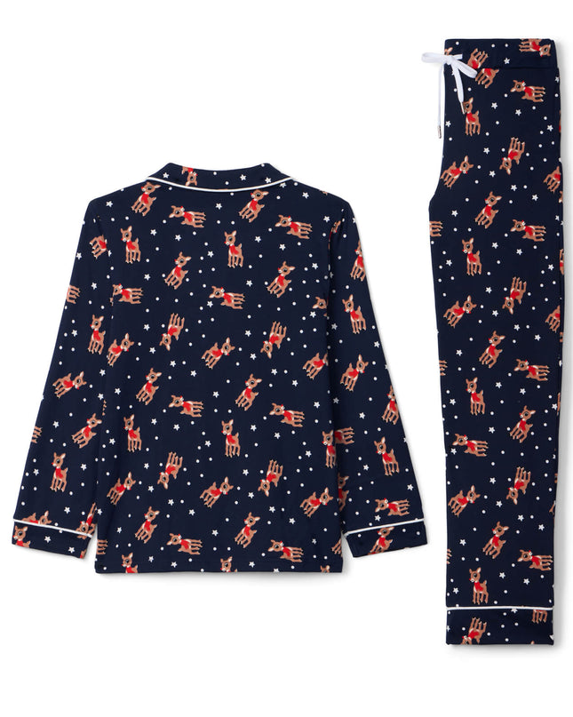 Boy's Rudolph Lapel Pajama Set