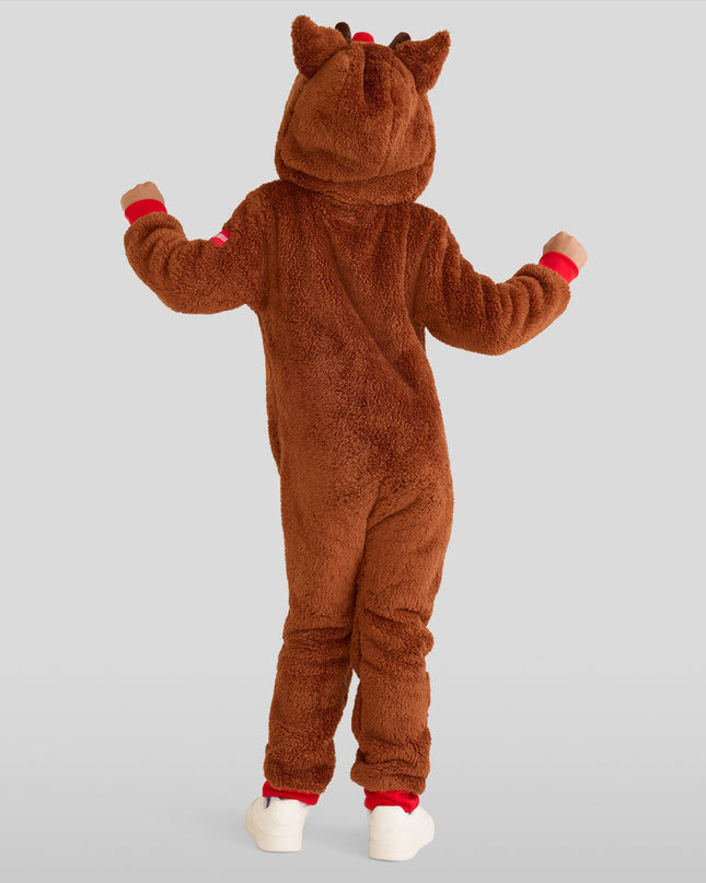 Boy's Rudolph Sherpa Jumpsuit