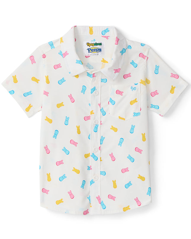 Toddler Boy's PEEPS® Party Peeple Button Down Shirt