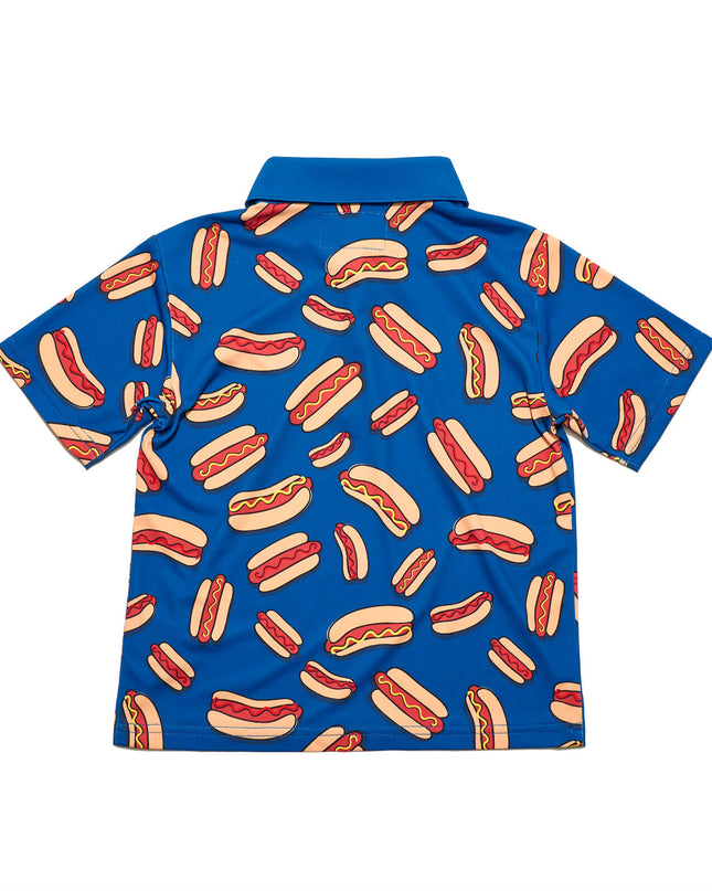 Toddler Boy's Hot Dog Golf Polo