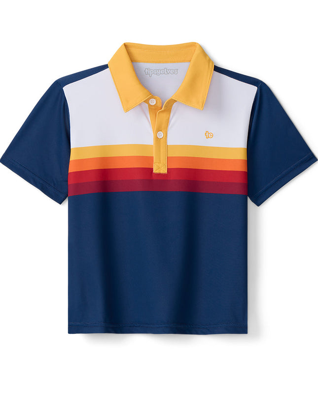 Toddler Boy's Slice of Sunset Golf Polo