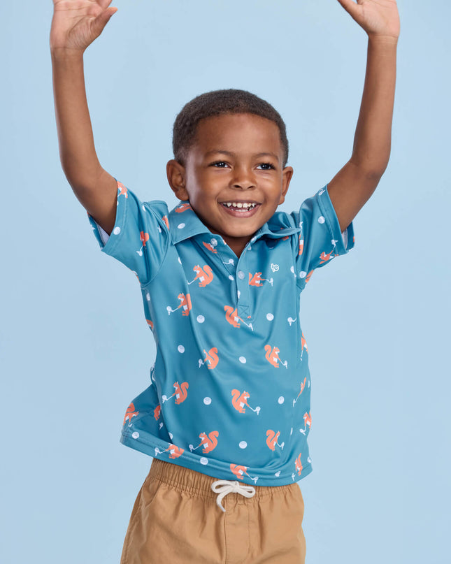 Toddler Boy's Squirrel! Golf Polo