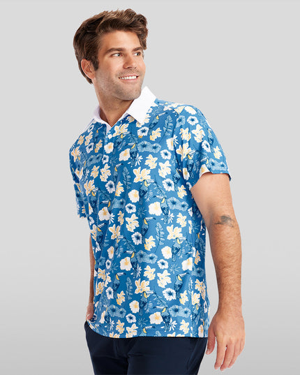 Men's Blue Botanics Pickleball Shirt