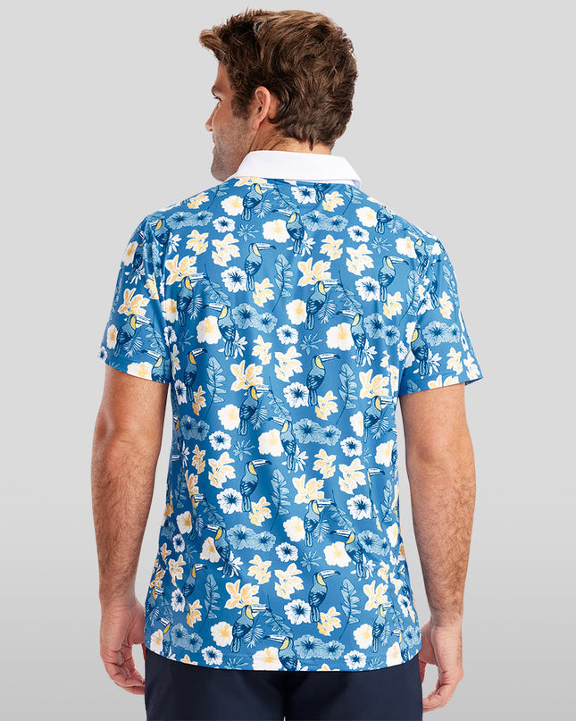 Men's Blue Botanics Polo Shirt