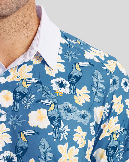 Men's Blue Botanics Pickleball Shirt