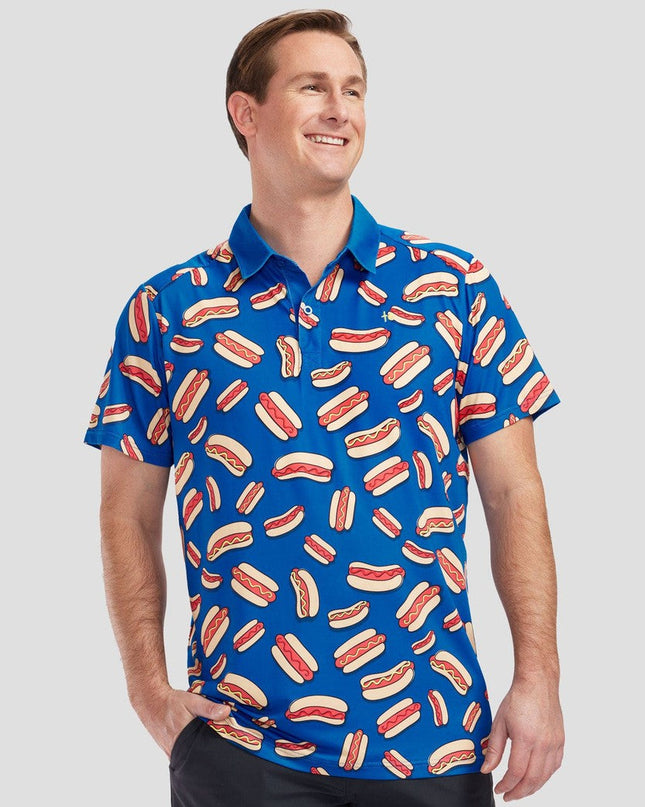 Men's Hot Dog Golf Polo