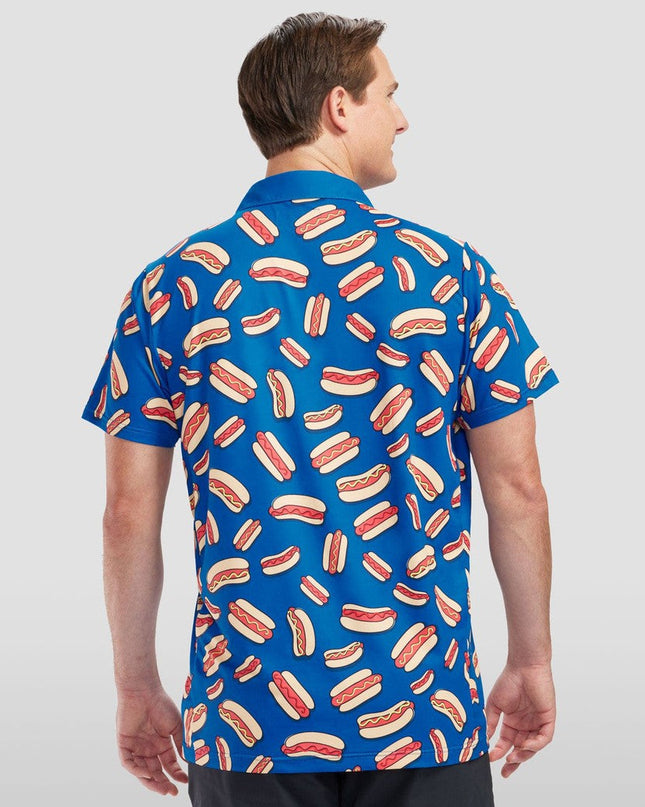 Men's Hot Dog Polo Shirt