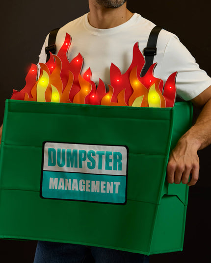 Men's Dumpster Fire Light Up Costume