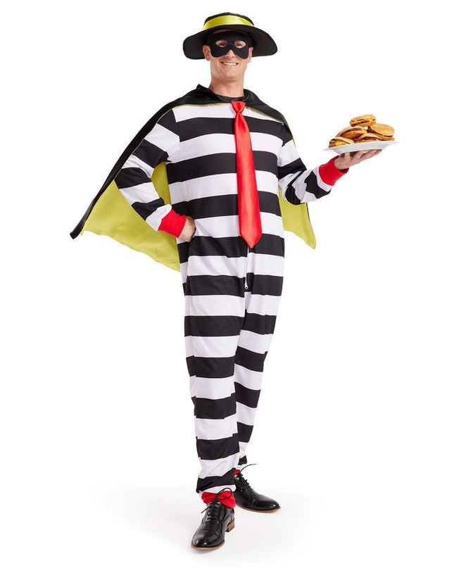 Men's Hamburger Thief Costume