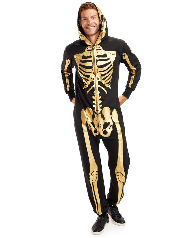 Gold Skeleton Couples Costumes