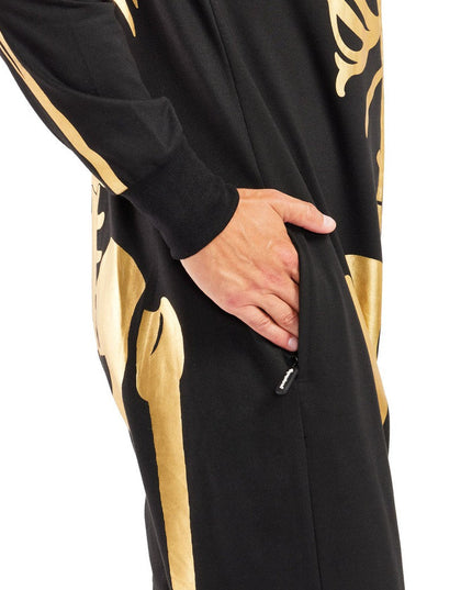 Men's Gold Skeleton Costume