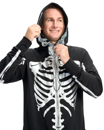 Men's Shimmer Skeleton Costume