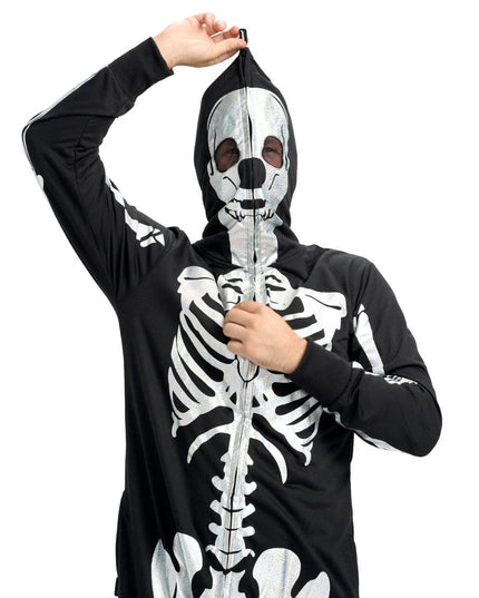 Men's Shimmer Skeleton Costume