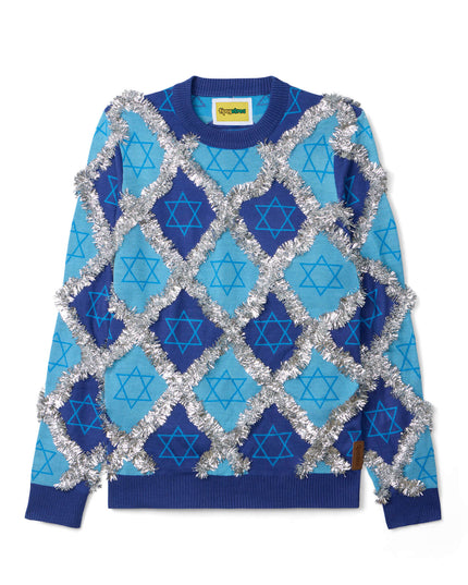 Men's Hanukkah Tinsel Sweater