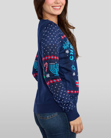 Women's Chrismukkah Light Up Sweater