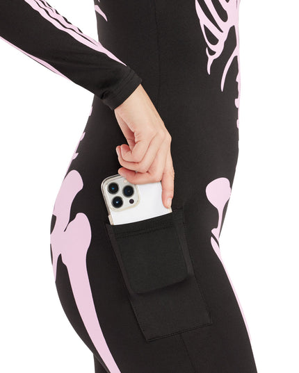 Pink Skeleton Bodysuit Costume